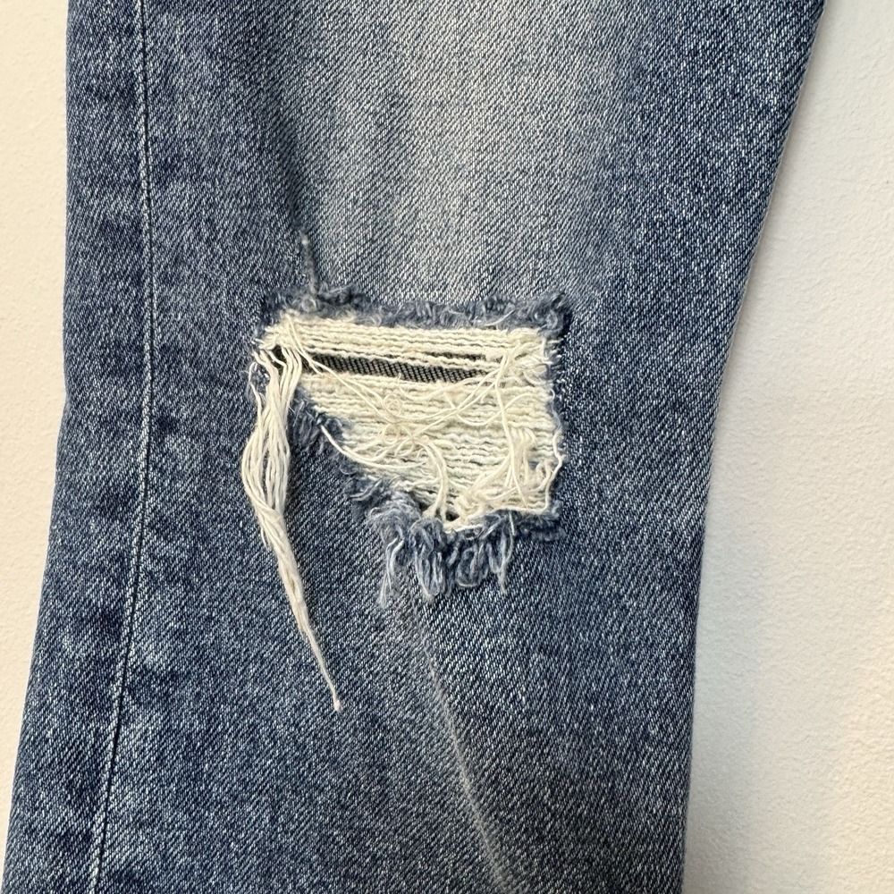 RE / DONE size 24 Mid‎ 90's High-Rise ankle crop stretch button fly Redone NWOT - Picture 4 of 12